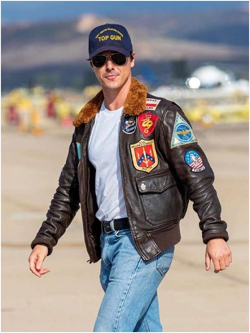 tom cruise's top gun leather jacket